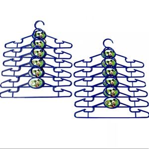 12 Pc Set Mickey Mouse Plastic Clothes Hangers
